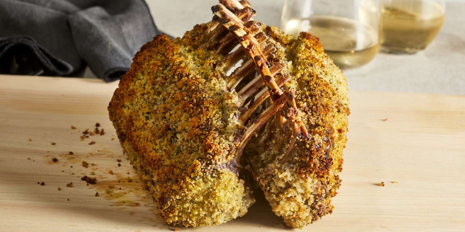 Roast Rack of Lamb With Parsleyed Crumbs