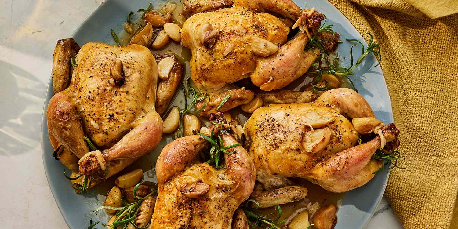 Roasted Cornish Game Hens for Two
