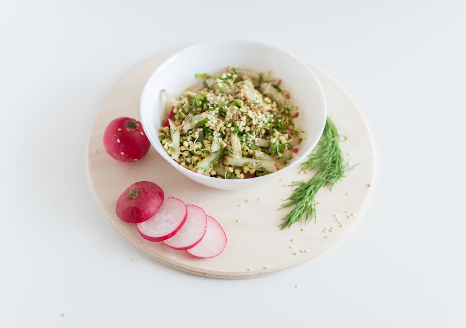 Roasted Fennel and Mushroom Salad with Radishes