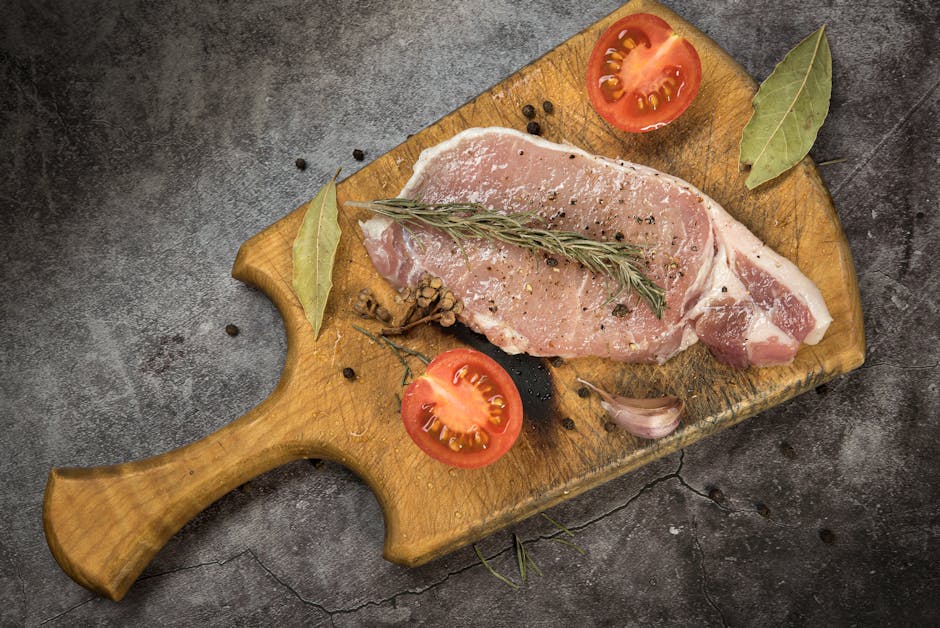 Roasted Pomegranate-Marinated Double-Cut Pork Chops
