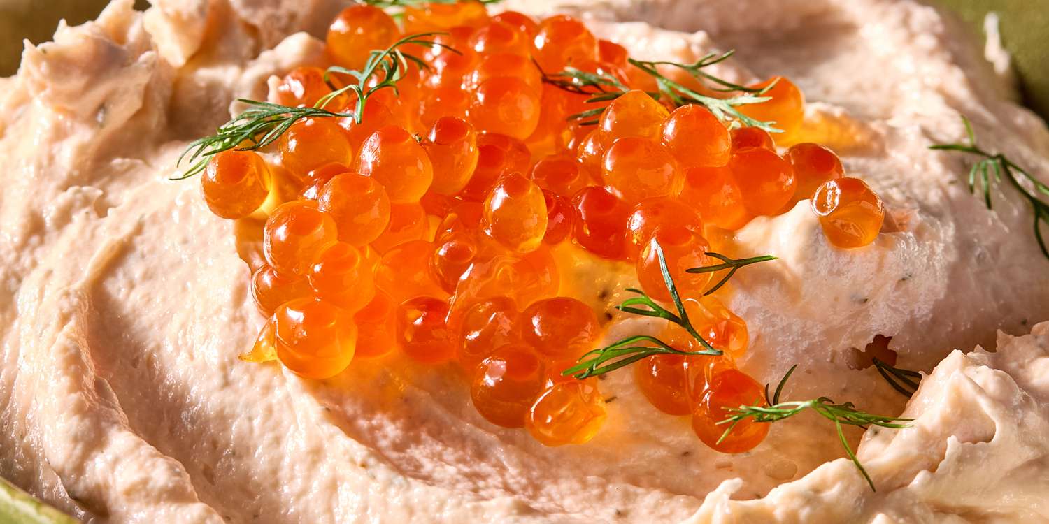 Salmon Mousse, Salmon Roe & Crudites