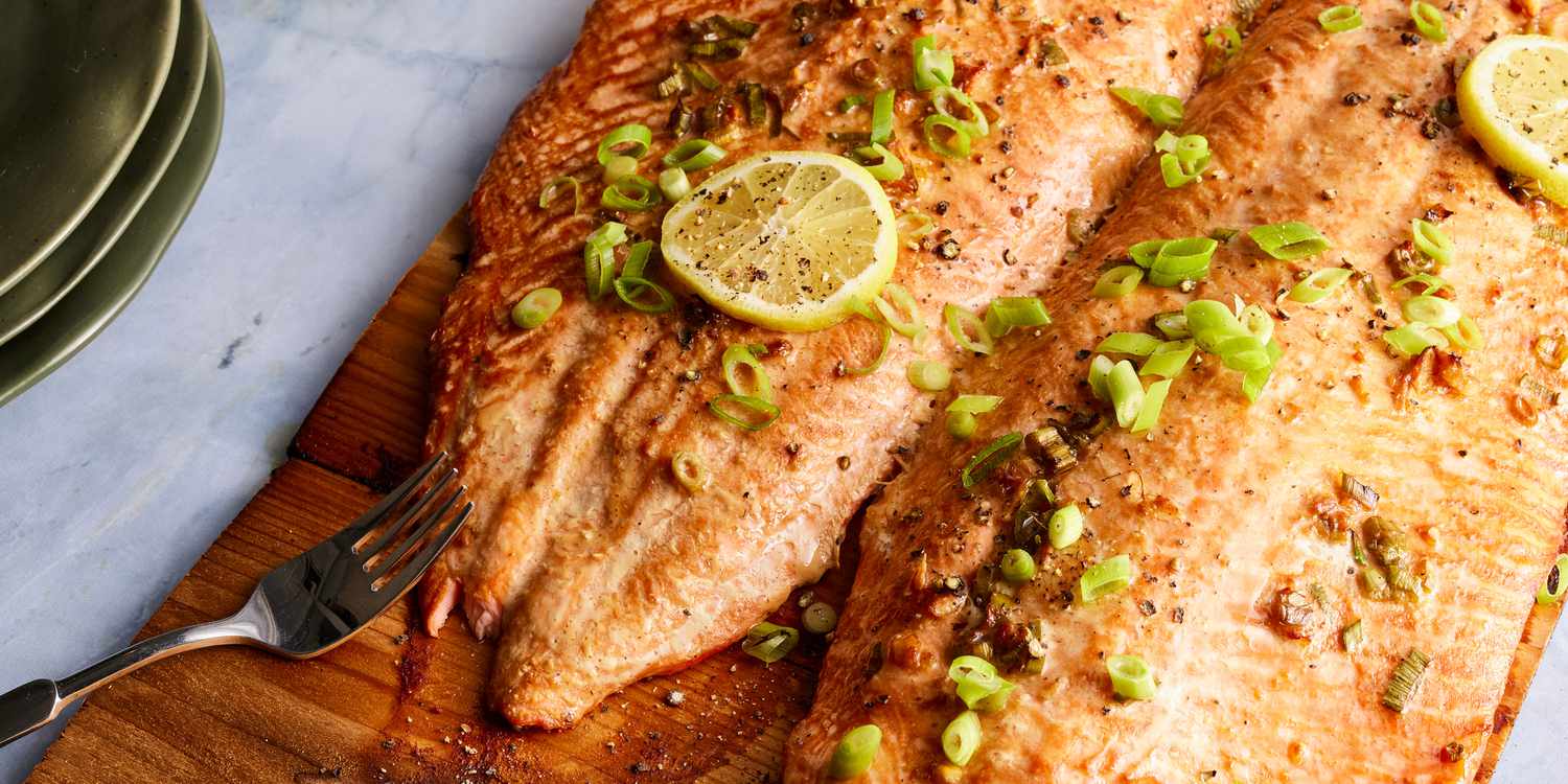 Salmon with Bacon Stuffing - Mary's