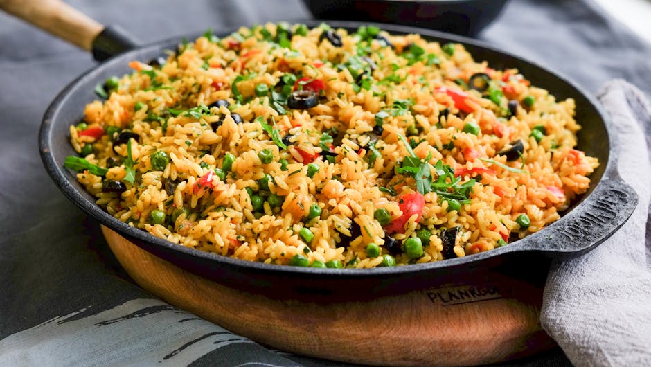 Timbale with Peppers & Rice