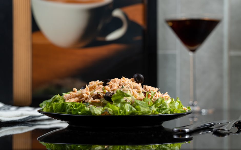 Tuna Salad With Fresh Basil & Lemon