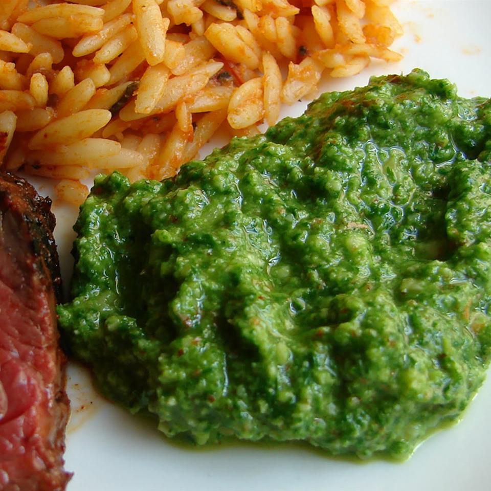 Veal and Chicken Loaf With Arugula Sauce