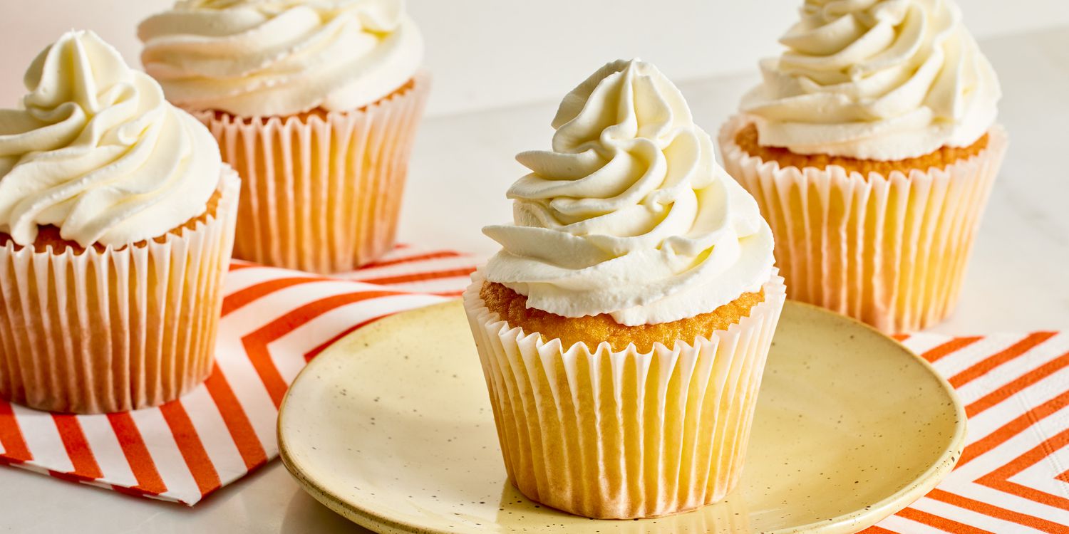 Whipped Cream Frosting Stabilized from A Table Full Of Joy