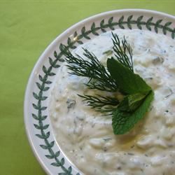 Yogurt, Cucumber, Garlic Dip (tzatziki)